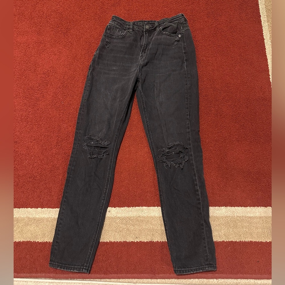 American Eagle Outfitters Black Skinny Jeans Used Size 0